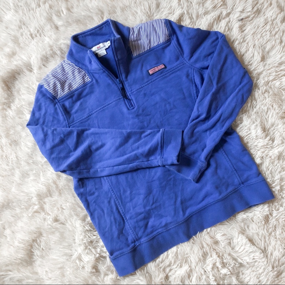 Vineyard Vines Blue Pinstripe Shep Shirt Quarter